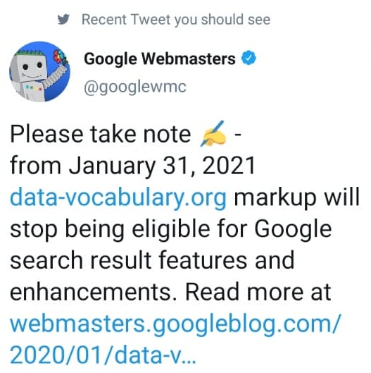 google announced data-vocabulary.org update